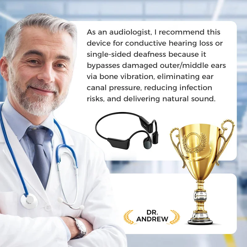 🎄💖 💥 LIMITED TIME OFFER!🔥YUNPSO Bone Conduction Smart Hearing Aid Bluetooth Earphones